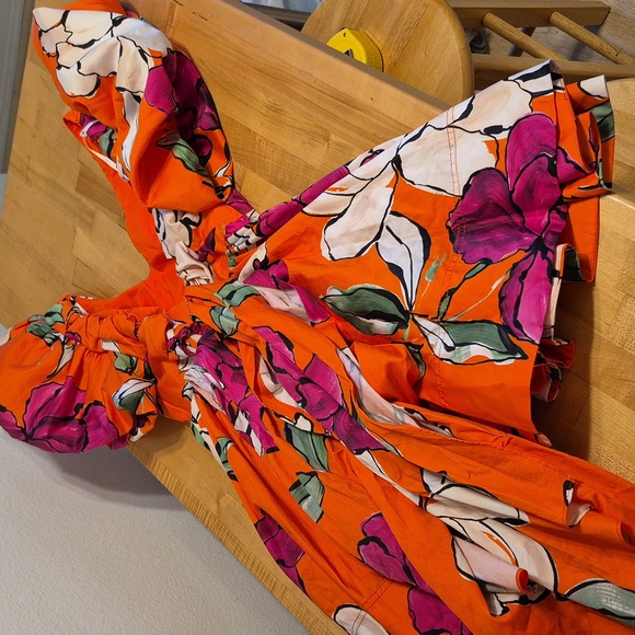 Aje Gretta Bow Back Mini Dress Vivid Camellia - Picture 6 of 16